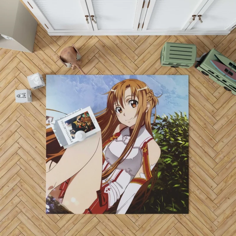 Asuna Yuuki Impactful Presence Anime Rug