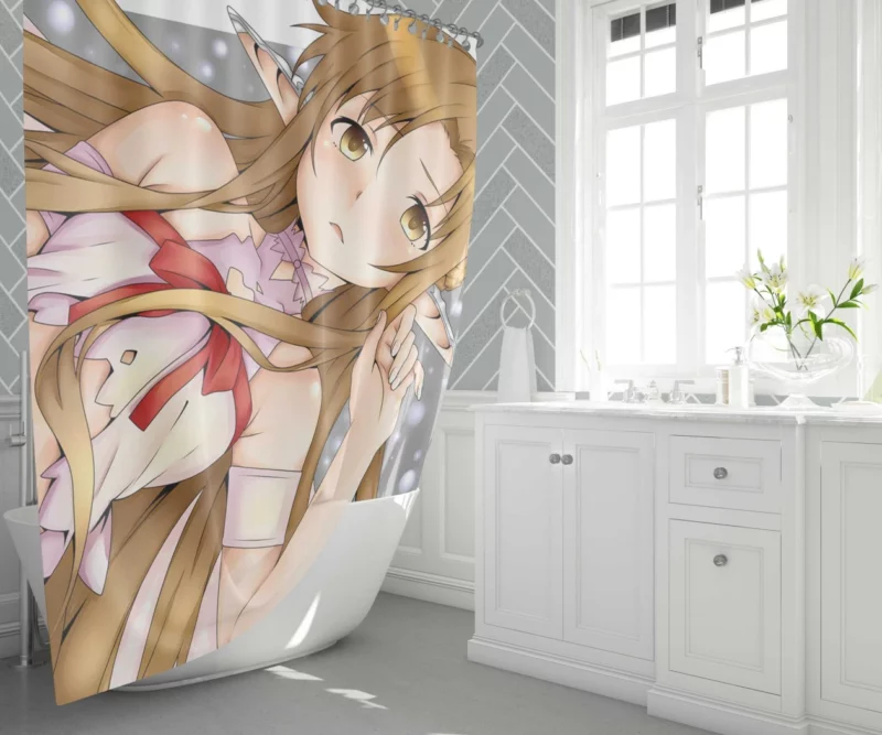 Asuna Yuuki Influence Anime Shower Curtain 1