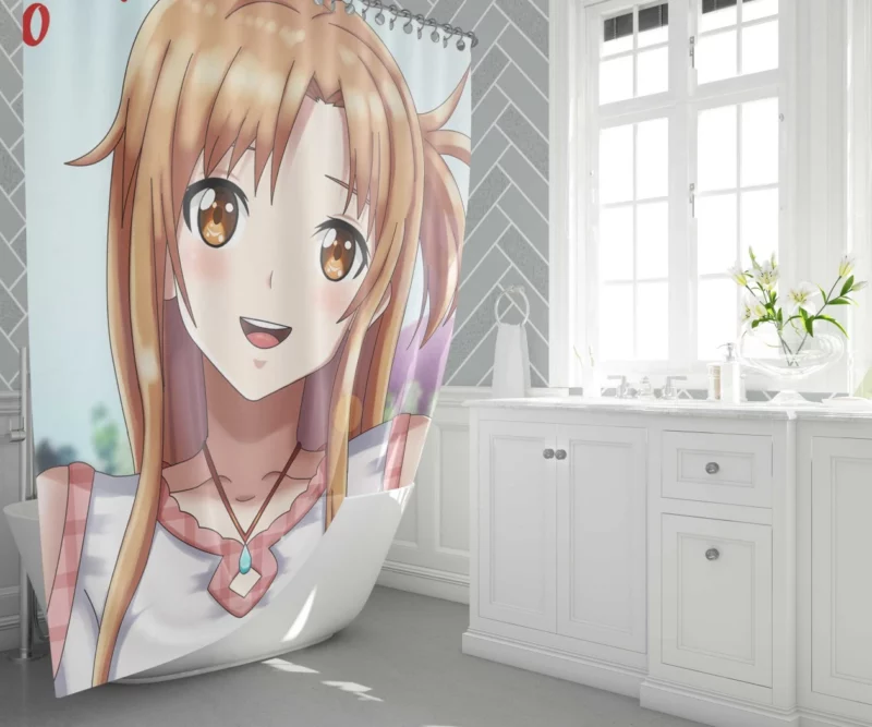 Asuna Yuuki Influence in Sword Art Online Anime Shower Curtain 1