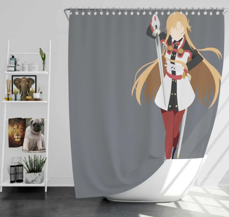 Asuna Yuuki Integral to Ordinal Scale Anime Shower Curtain