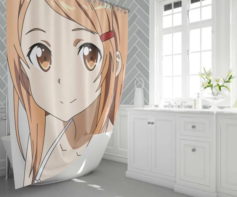 Asuna Yuuki Journey Anime Shower Curtain 1