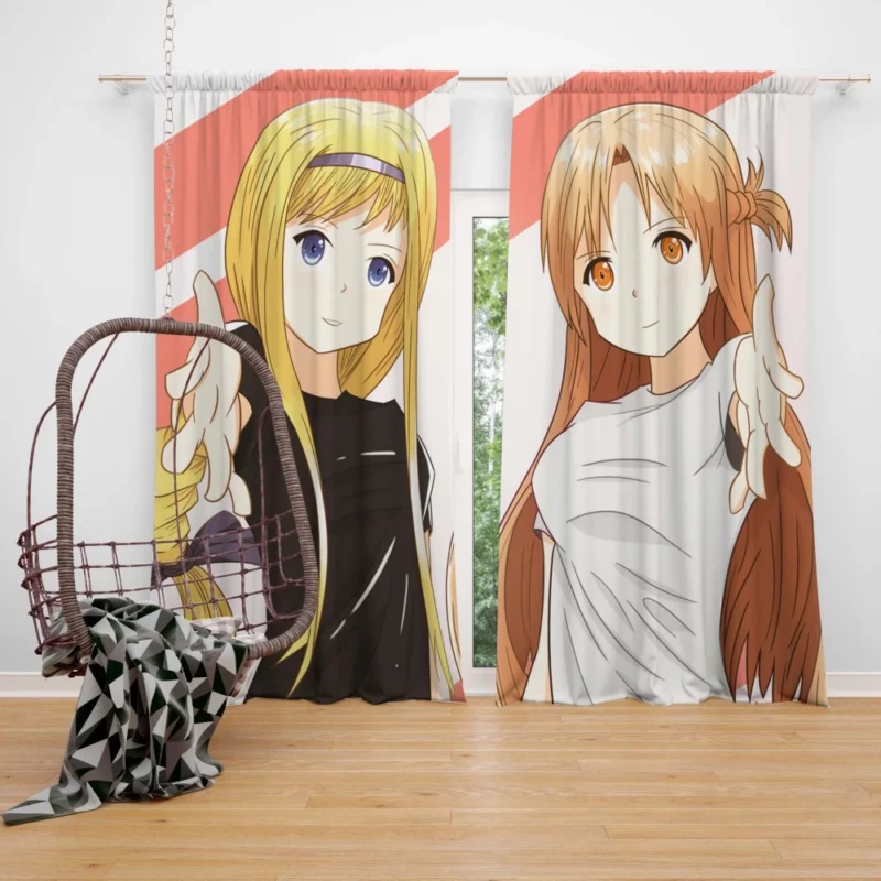 Asuna Yuuki Journey in Ordinal Scale Anime Curtain