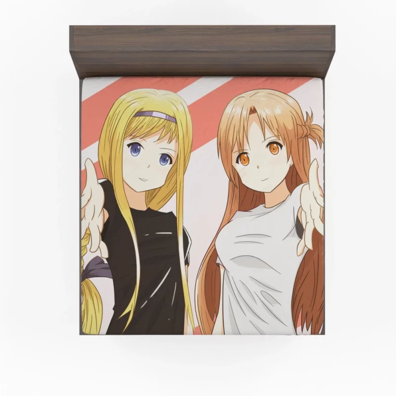 Asuna Yuuki Journey in Ordinal Scale Anime Fitted Sheet