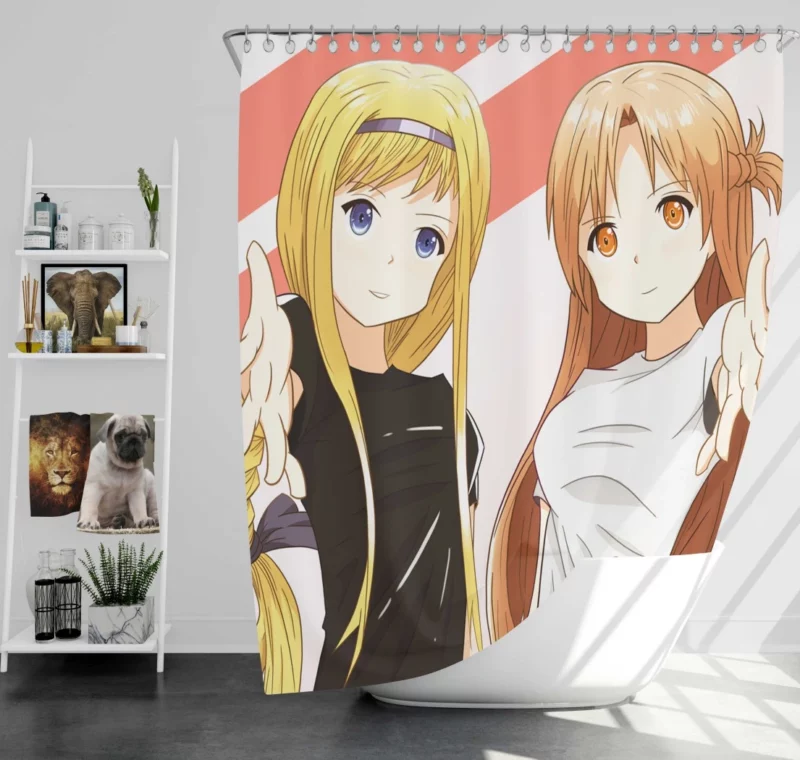 Asuna Yuuki Journey in Ordinal Scale Anime Shower Curtain