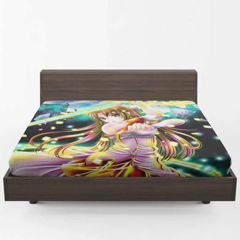 Asuna Yuuki Journey in Sword Art Online Anime Fitted Sheet 1