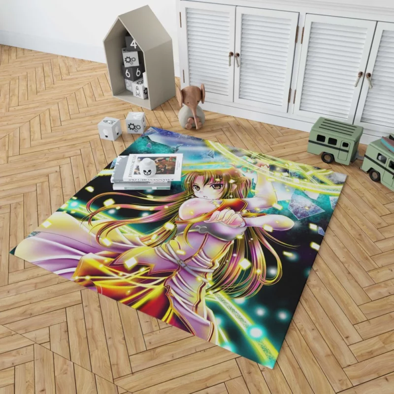 Asuna Yuuki Journey in Sword Art Online Anime Rug 1