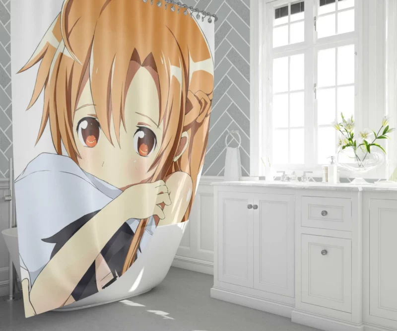 Asuna Yuuki Journey through Sword Art Online Anime Shower Curtain 1