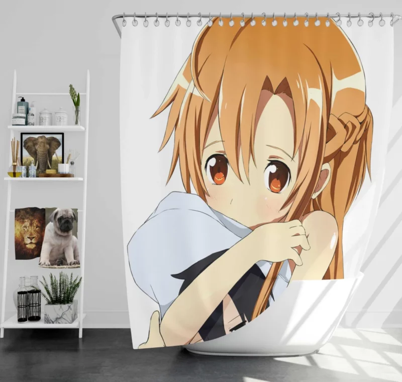 Asuna Yuuki Journey through Sword Art Online Anime Shower Curtain