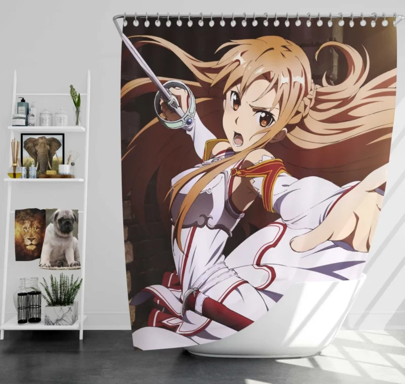 Asuna Yuuki Memorable Moments Anime Shower Curtain