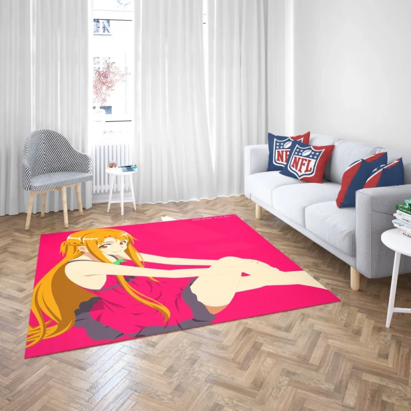 Asuna Yuuki Minimalist Heroine Anime Rug 2