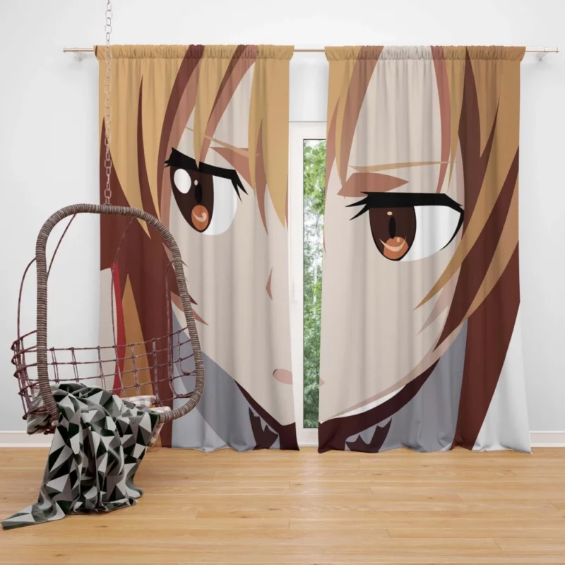 Asuna Yuuki Navigating Sword Art Online Anime Curtain