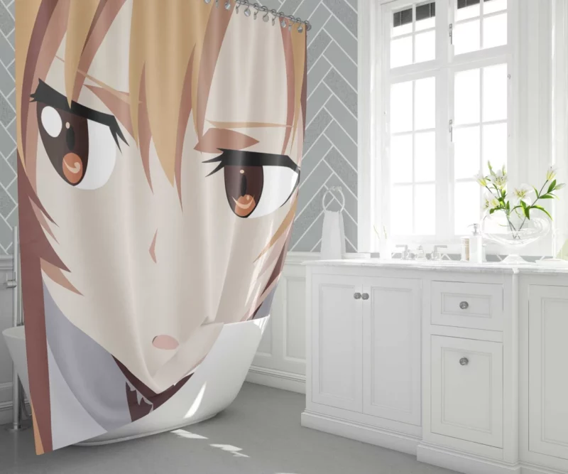 Asuna Yuuki Navigating Sword Art Online Anime Shower Curtain 1