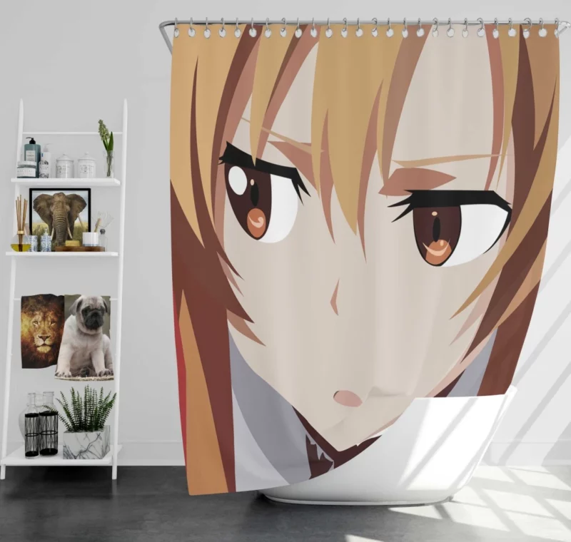 Asuna Yuuki Navigating Sword Art Online Anime Shower Curtain