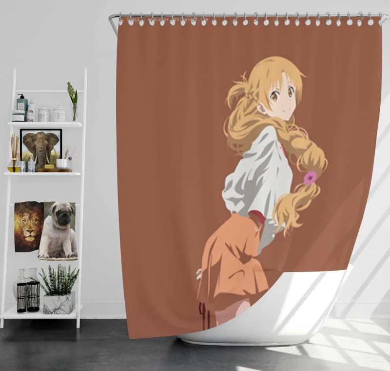 Asuna Yuuki Ordinal Scale Protagonist Anime Shower Curtain