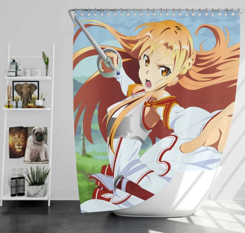 Asuna Yuuki Presence Anime Shower Curtain