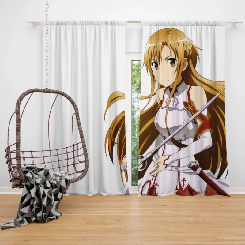 Asuna Yuuki Remarkable Character Anime Curtain