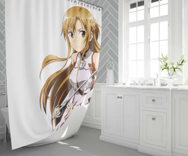 Asuna Yuuki Remarkable Character Anime Shower Curtain 1