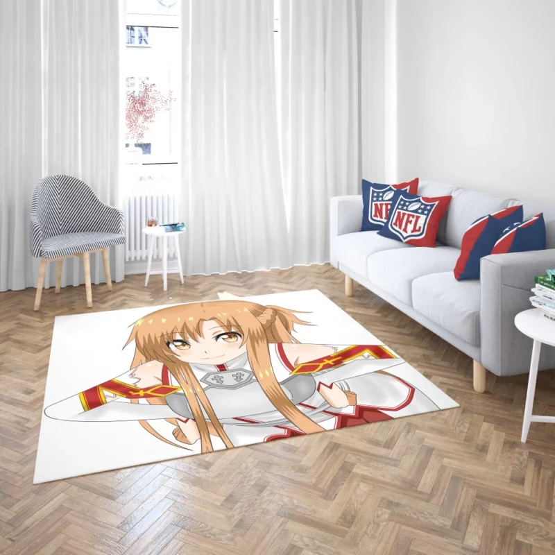 Asuna Yuuki Shining in Sword Art Online Anime Rug 2