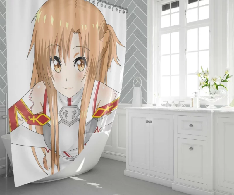 Asuna Yuuki Shining in Sword Art Online Anime Shower Curtain 1