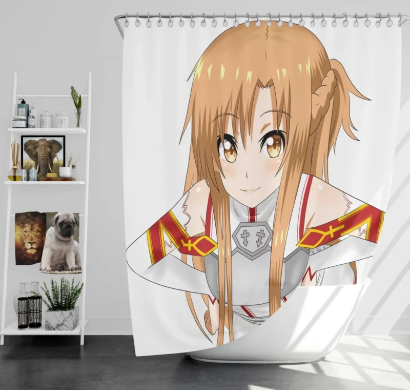 Asuna Yuuki Shining in Sword Art Online Anime Shower Curtain