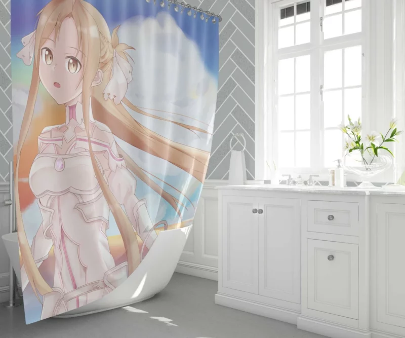 Asuna Yuuki Significance in Sword Art Online Anime Shower Curtain 1