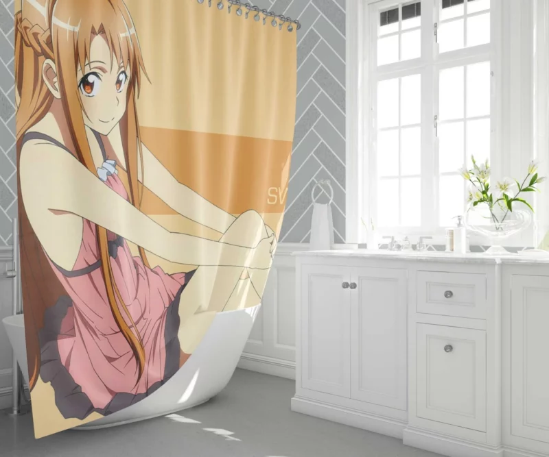 Asuna Yuuki Sword Art Online Star Anime Shower Curtain 1