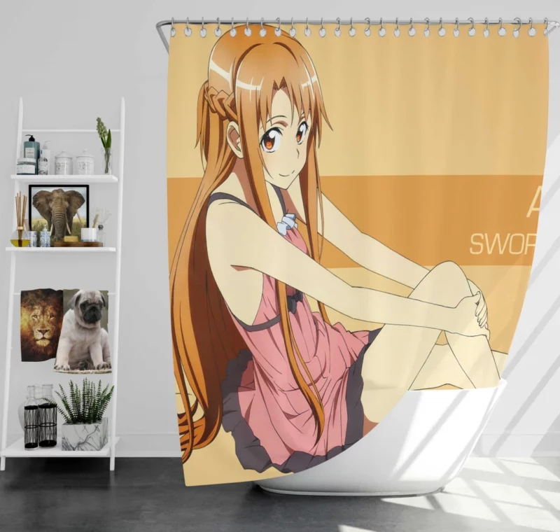 Asuna Yuuki Sword Art Online Star Anime Shower Curtain