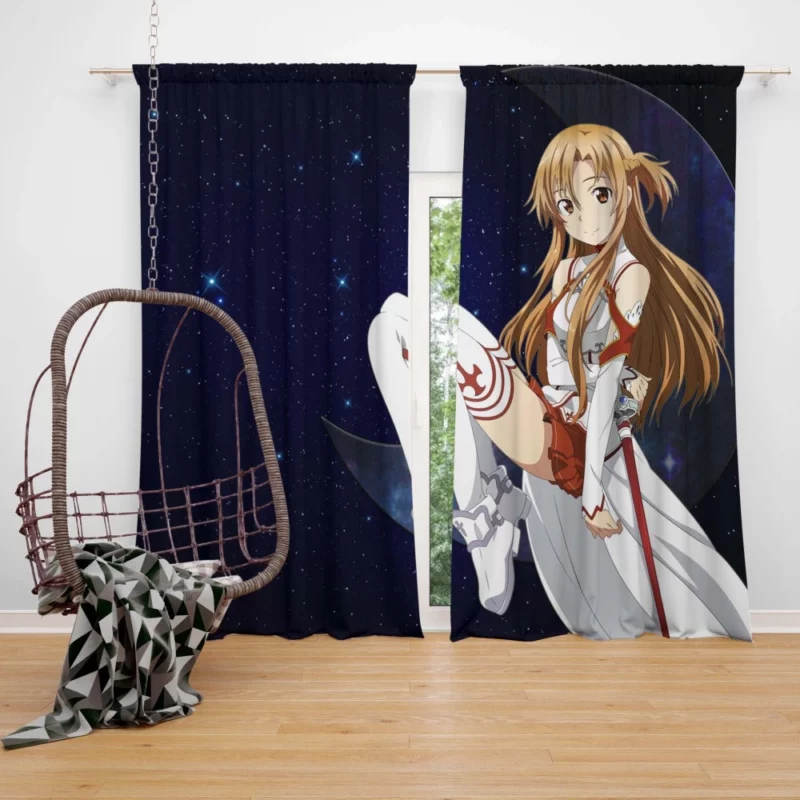 Asuna Yuuki Unforgettable Impact Anime Curtain