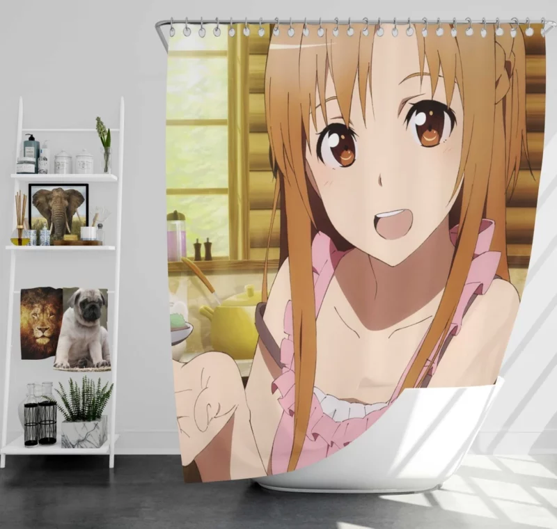 Asuna Yuuki Virtual Journey Anime Shower Curtain