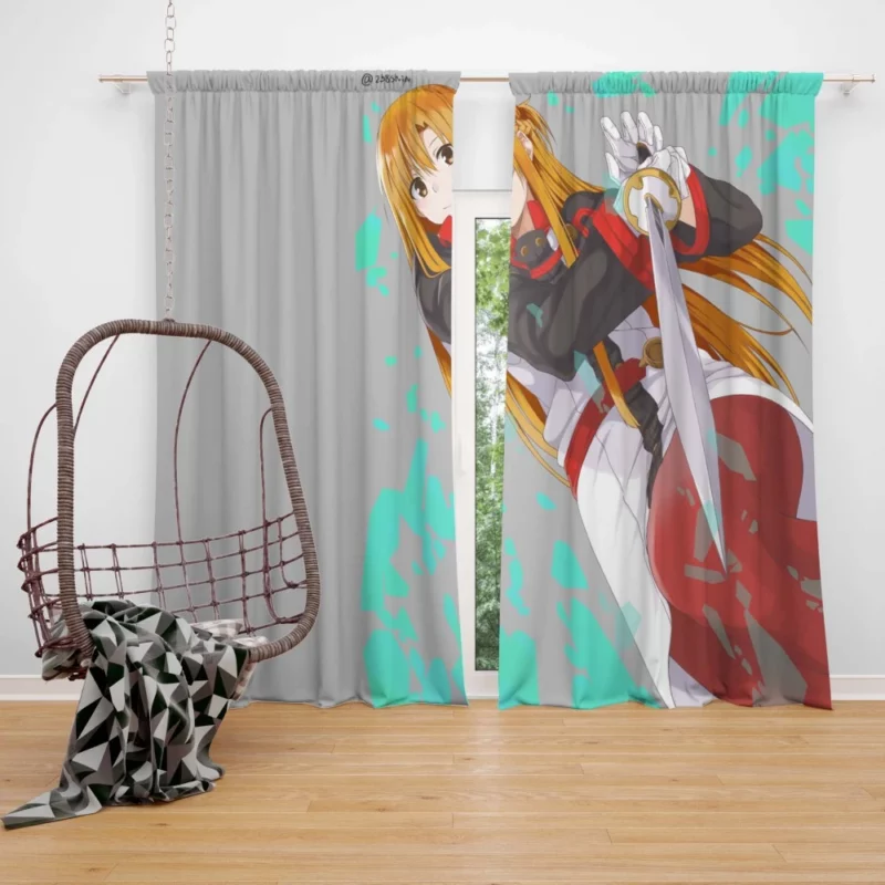 Asuna Yuuki and Alice Zuberg Alicization Union Anime Curtain