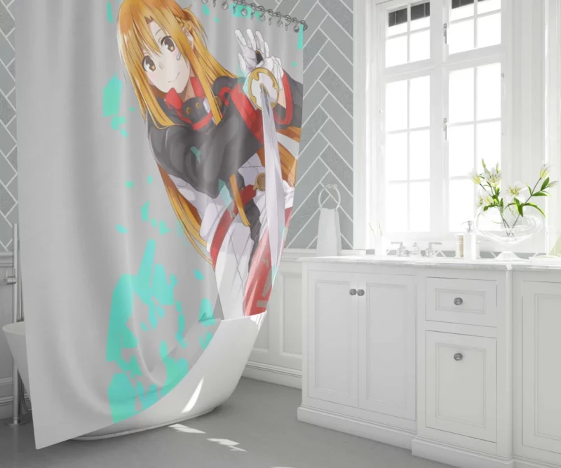 Asuna Yuuki and Alice Zuberg Alicization Union Anime Shower Curtain 1