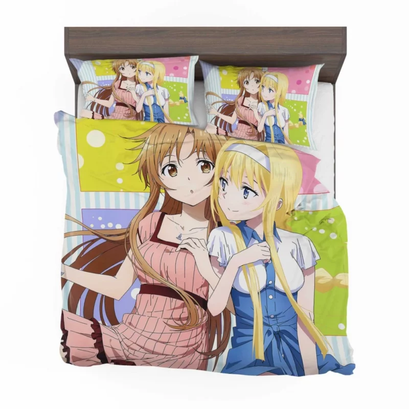 Asuna Yuuki and Alice Zuberg Uniting Forces Anime Bedding Set 1