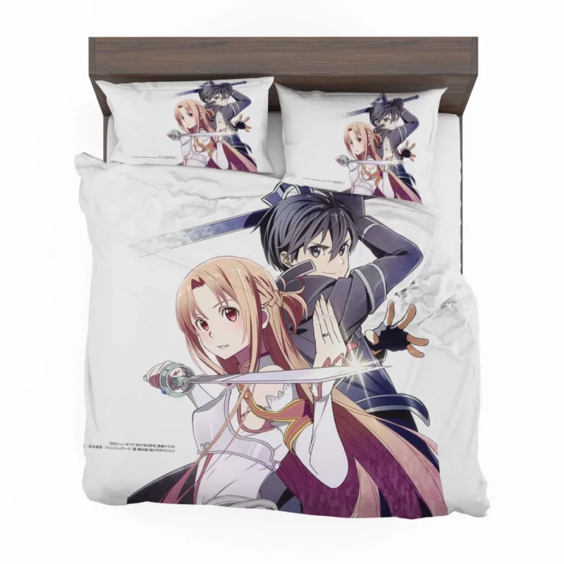 Asuna Yuuki and Kirito In-Game Partners Anime Bedding Set 1