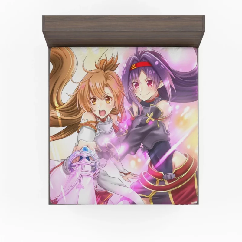 Asuna Yuuki and Yuuki Konno Bond Anime Fitted Sheet