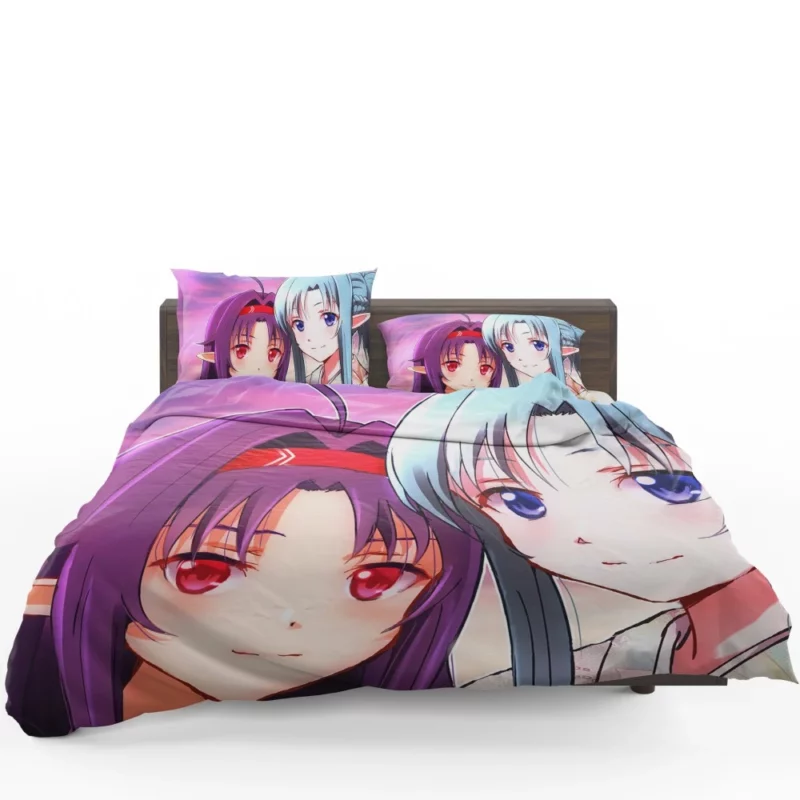 Asuna Yuuki and Yuuki Konno Sisterly Bond Anime Bedding Set