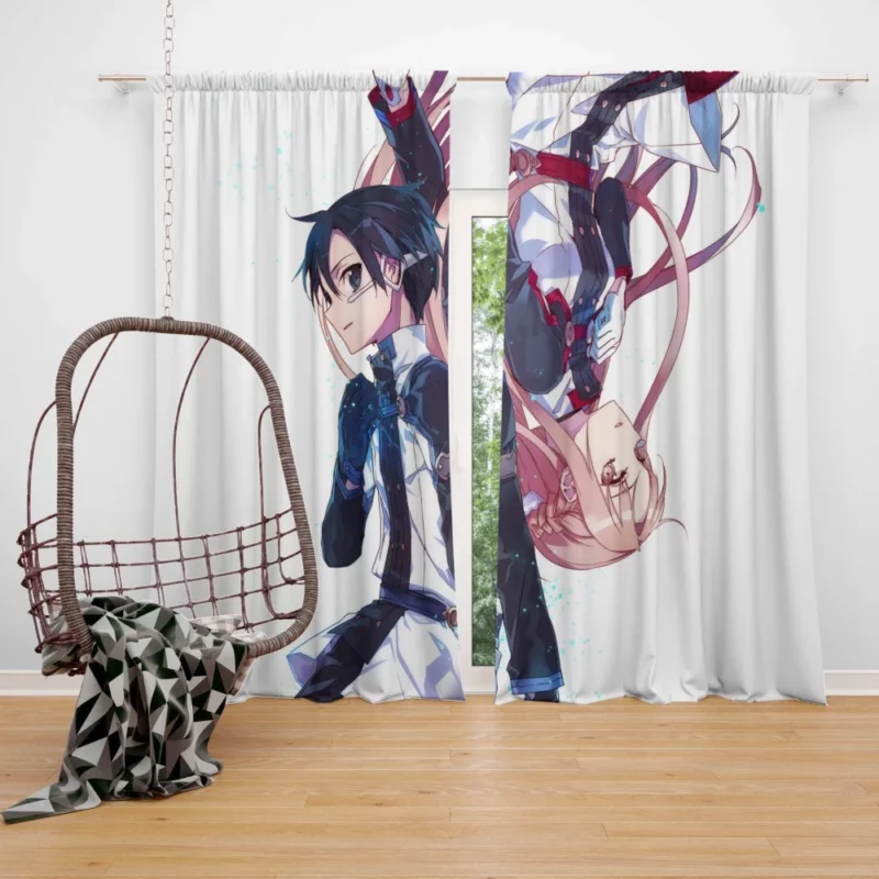 Asuna Yuuki in Manga Ordinal Scale Anime Curtain