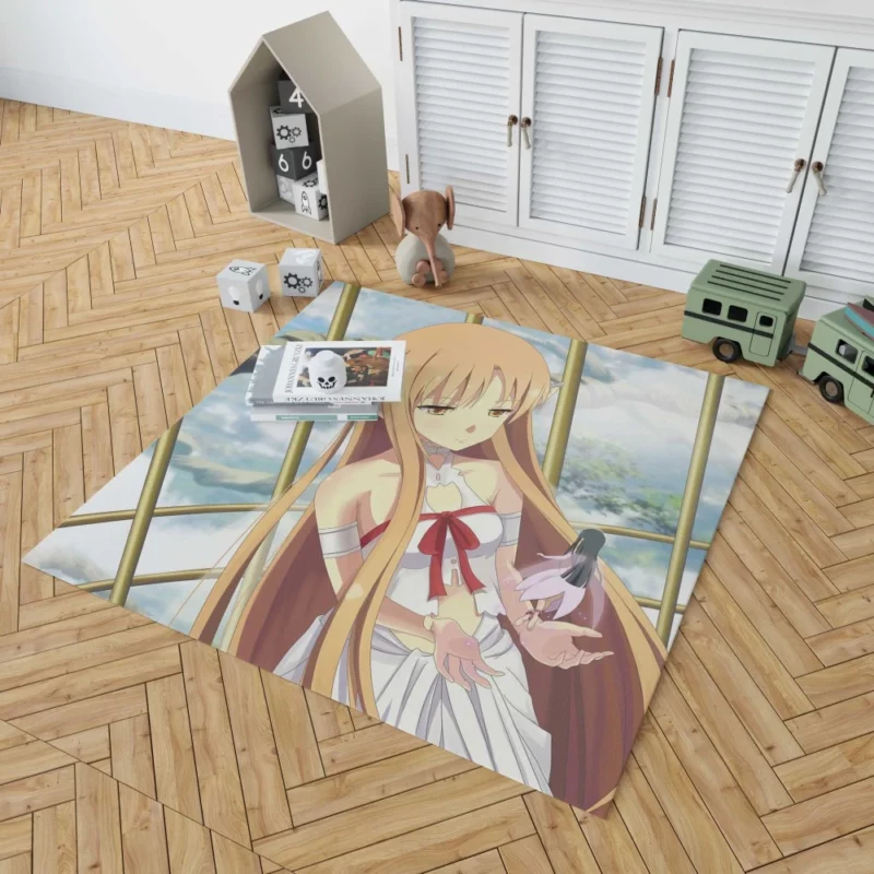 Asuna and Yui Moments in Sword Art Online Anime Rug 1