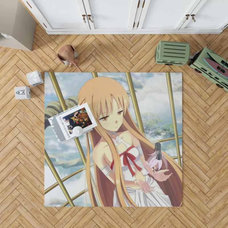 Asuna and Yui Moments in Sword Art Online Anime Rug