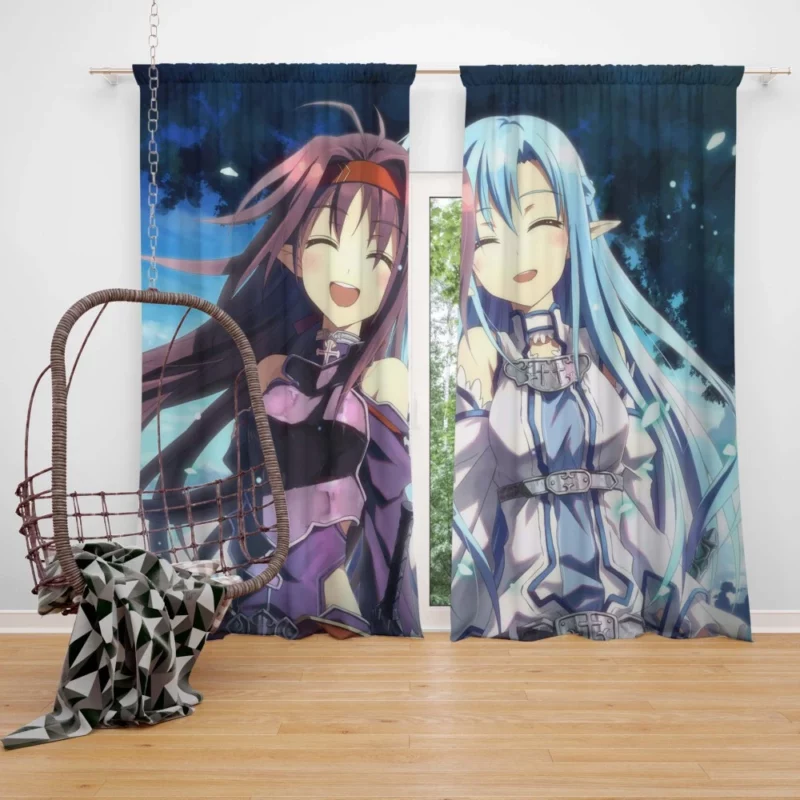 Asuna and Yuuki Resilience Anime Curtain