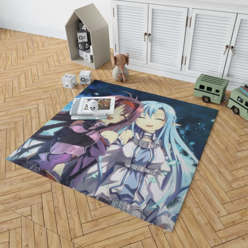 Asuna and Yuuki Resilience Anime Rug 1