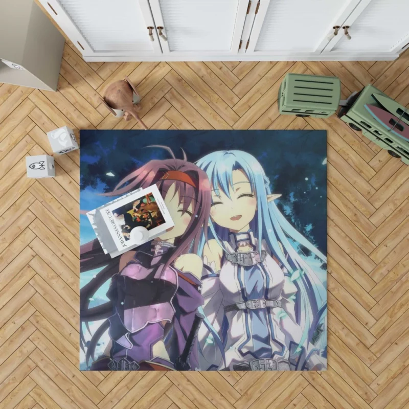 Asuna and Yuuki Resilience Anime Rug