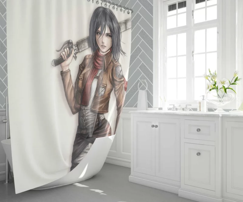 Attack On Titan Japan Manga Series Anime Shower Curtain 1