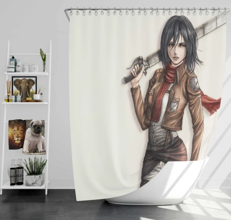 Attack On Titan Japan Manga Series Anime Shower Curtain