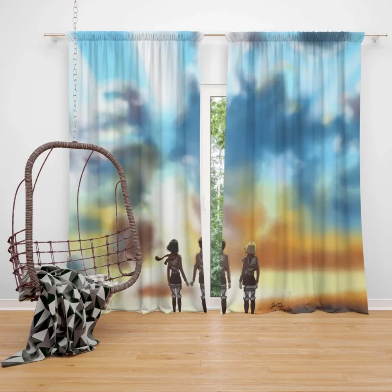 Attack on Titan Trio Legacy Anime Curtain