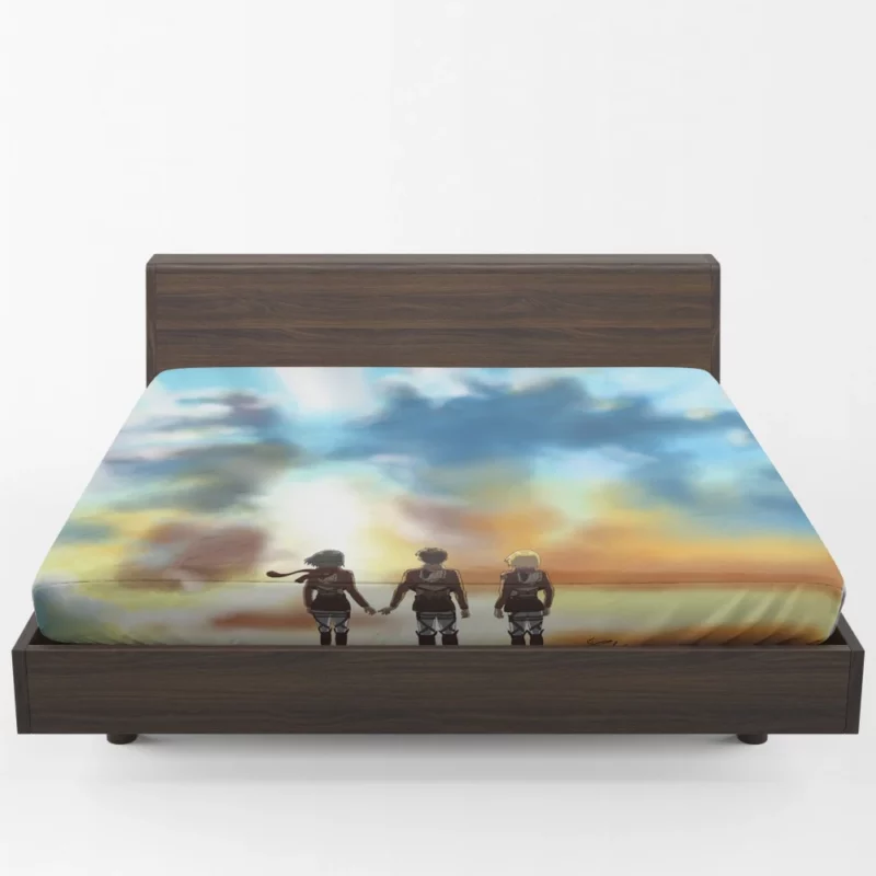 Attack on Titan Trio Legacy Anime Fitted Sheet 1