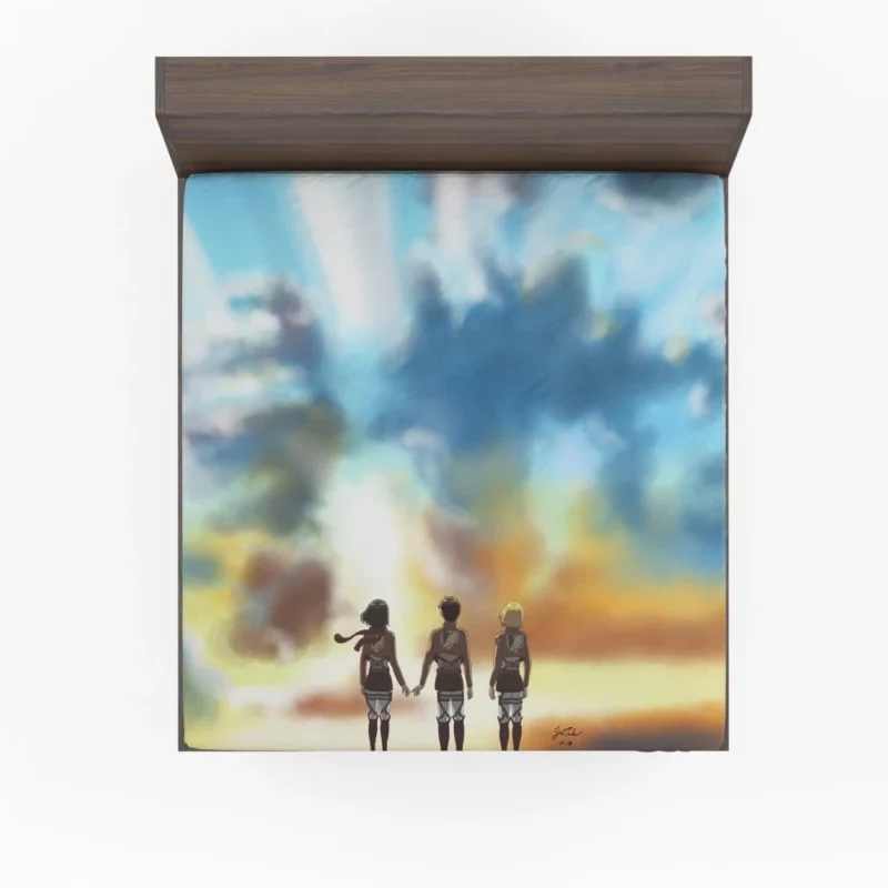 Attack on Titan Trio Legacy Anime Fitted Sheet