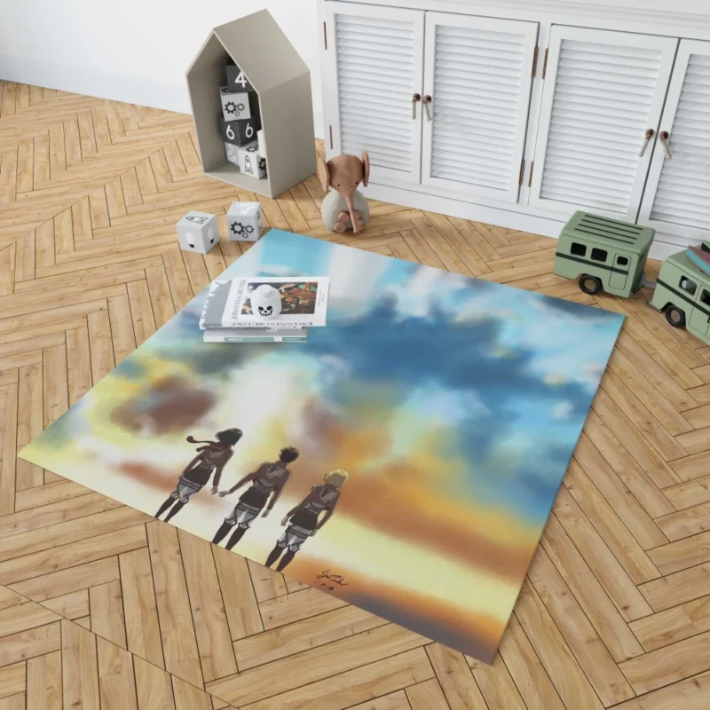 Attack on Titan Trio Legacy Anime Rug 1