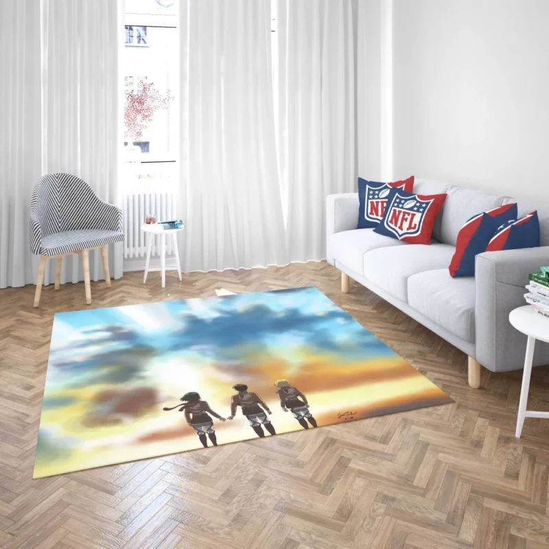 Attack on Titan Trio Legacy Anime Rug 2