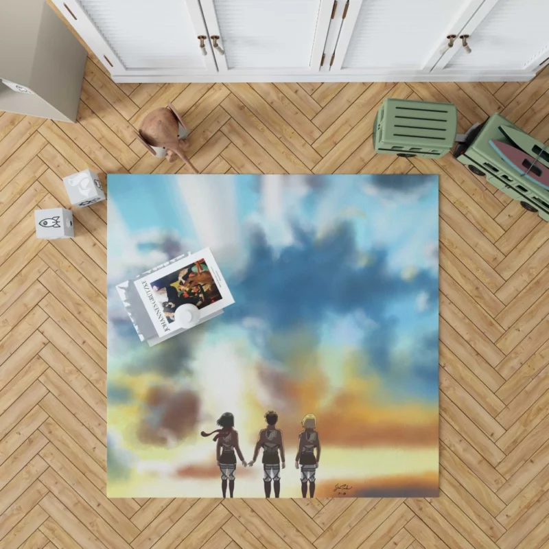 Attack on Titan Trio Legacy Anime Rug