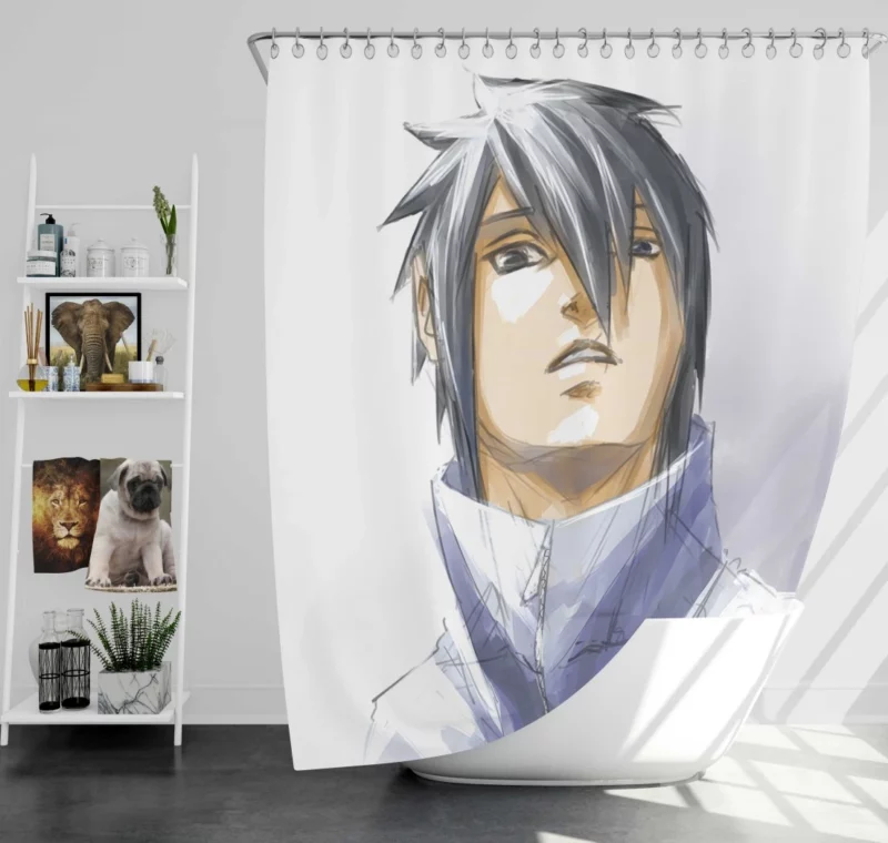 Avenger Quest Sasuke Tale Anime Shower Curtain